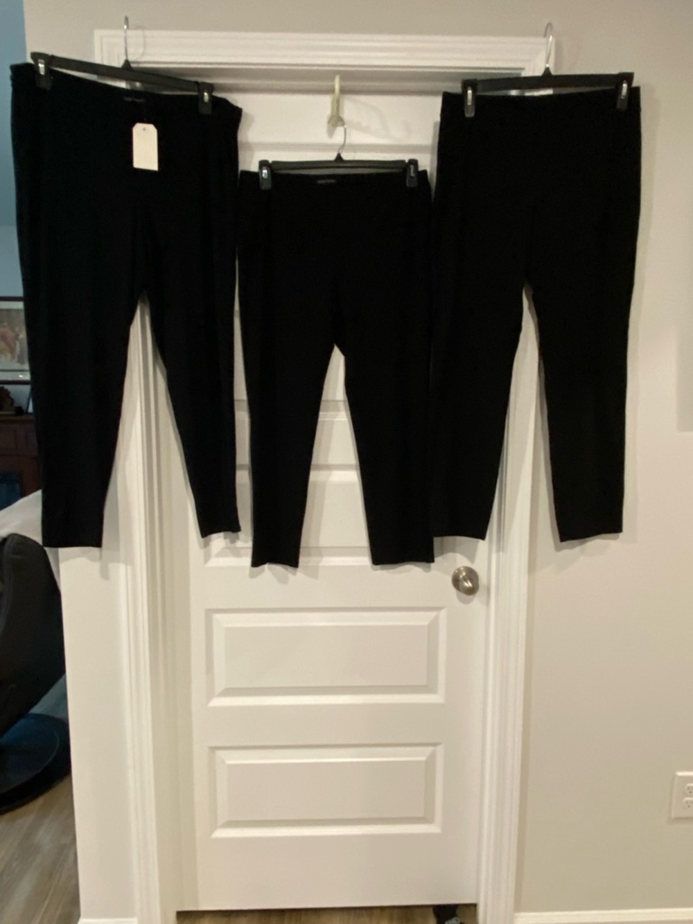 Eileen Fisher Black Capri Leggings Trio